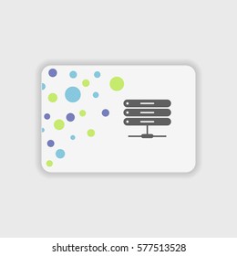 Hosting server  icon illustration isolated vector sign symbol
