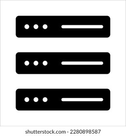 Hosting server icon for web and mobile. web hosting icon. hosting vector icon, database symbol. vector illustration on white background