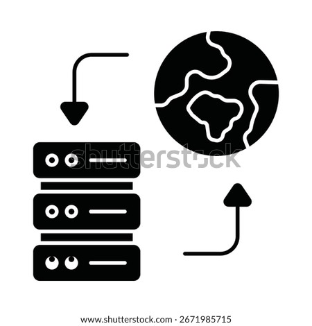  Hosting services  Vector Icon which can easily modify or edit