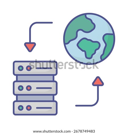  Hosting services  Vector Icon which can easily modify or edit

