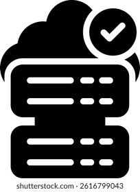 Hosting Support Glyph Vector Icon Design