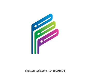 Hosting Tech Logo Template Design Vector, Emblem, Design Concept, Creative Symbol, Icon