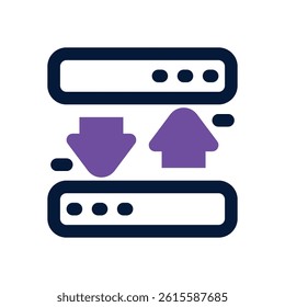hosting transfer dual tone icon. Sleek and modern vector icon for websites, mobile apps, marketing materials, and corporate design. Fully scalable and ready to use.