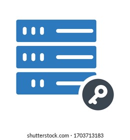 hosting vector  glyph color icon 