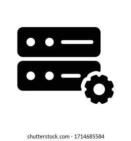 hosting vector glyph flat icon 