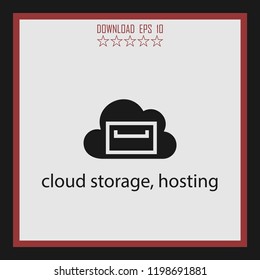 hosting  vector icon