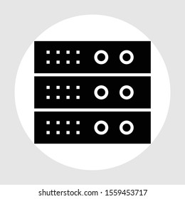 Hosting web icon isolated on background
