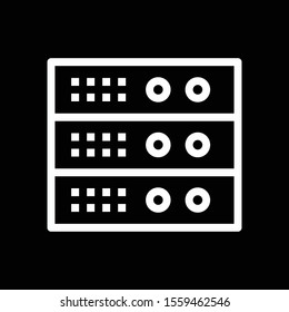 Hosting web icon isolated on background
