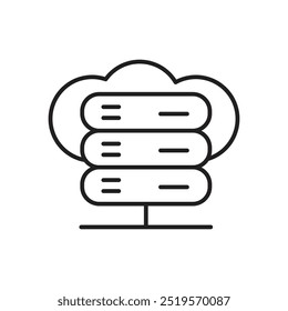 Icono de Hostingline. Ilustración vectorial. EPS10