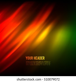 Hot abstract background of bright glow perspective with lighting lines. Gorgeous graphic image template. Abstract vector Illustration eps 10 for your business brochure