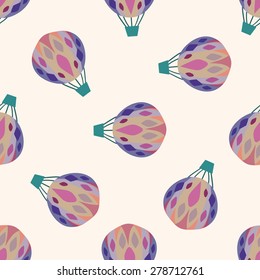 hot air ballon design , cartoon seamless pattern background