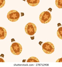 hot air ballon design , cartoon seamless pattern background