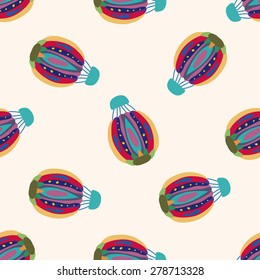 hot air ballon design , cartoon seamless pattern background