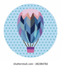 hot air ballon design elements vector