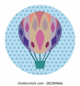 hot air ballon design elements vector