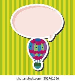hot air ballon design elements vector
