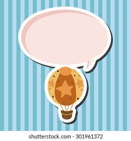 hot air ballon design elements vector