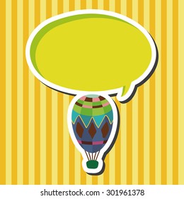 hot air ballon design elements vector