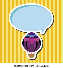 hot air ballon design elements vector