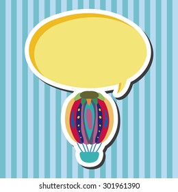 hot air ballon design elements vector