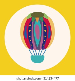 hot air ballon design elements vector
