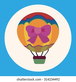 hot air ballon design elements vector