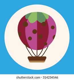 hot air ballon design elements vector