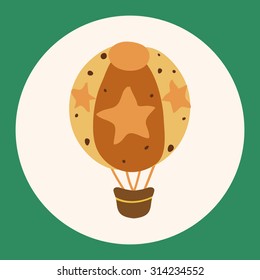 hot air ballon design elements vector