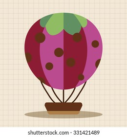 hot air ballon design elements vector