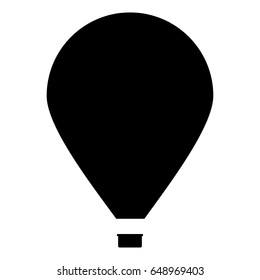 Hot air ballon icon .