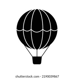 Hot air ballon icon design. isolated on white background. vector illustration