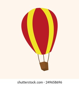 hot air ballon theme elements vector,eps