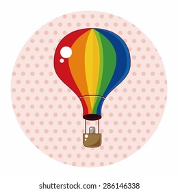 hot air ballon theme elements vector,eps