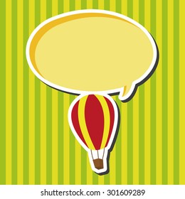 hot air ballon theme elements vector,eps