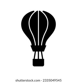 Hot Air Ballonicon, travel and tourism, airship sign, Flight basket outline vector icon.