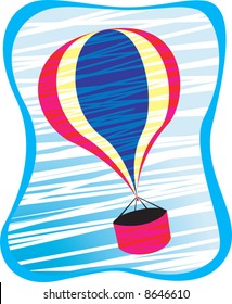 hot air balloon in air	