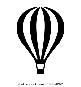 Hot air balloon / ballooning ride flat vector icon for apps and websites