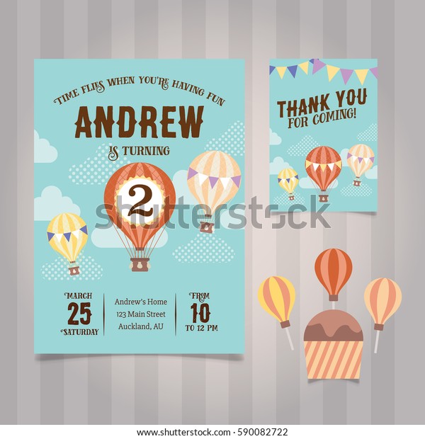 Colorful Balloons Birthday Party Invitation Templates By Canva