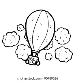 Heißluftballon-Cartoon