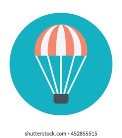 Hot Air Balloon Colored Vector Icon