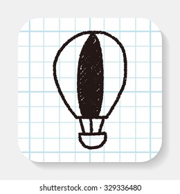 hot air balloon doodle
