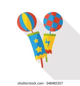 hot air balloon flat icon