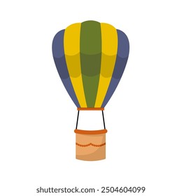Hot Air Balloon Flat Illustration