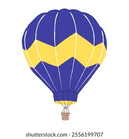 Hot Air Balloon Flat Illustration