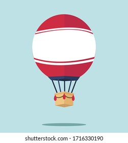 hot air balloon  Flat vector vector