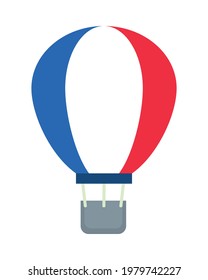 hot air balloon with france flag design