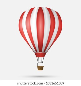 Hot air balloon icon