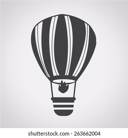 Hot air balloon icon