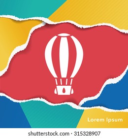 hot air balloon icon