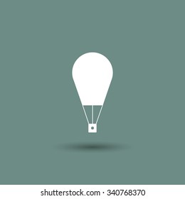 Hot air balloon icon